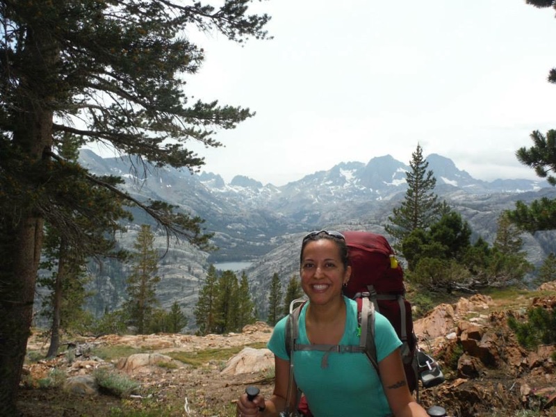 A woman hiker