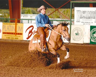 Man riding horse